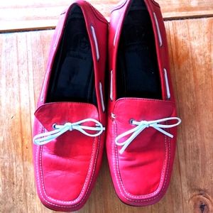 Cole Haan red leather women shoes